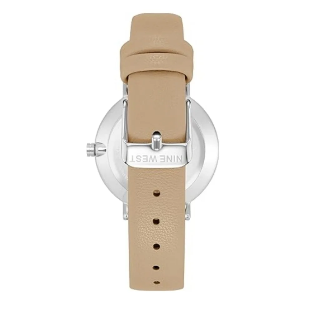 Women's New Strap Watch Tan /Silver - Picture 2 of 6